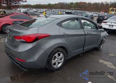 2014 Hyundai Elantra Se из США, поврежденный, VIN 5NPDH4AE4EH477441